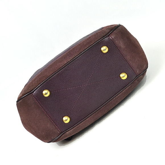 Louis Vuitton Audacious PM Monogram Empreinte Suede Shoulder Bag Purple - Picture 4 of 11